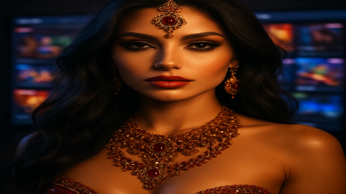 আলংকারিক জৌলুসপূর্ণ নারী cb444 অনলাইন গেমিং প্ল্যাটফর্মে বহু গেম অপশন ও লাইভ ডিলার-অভিজ্ঞতা-সহ ইন্টারফেস প্রদর্শন করছেন